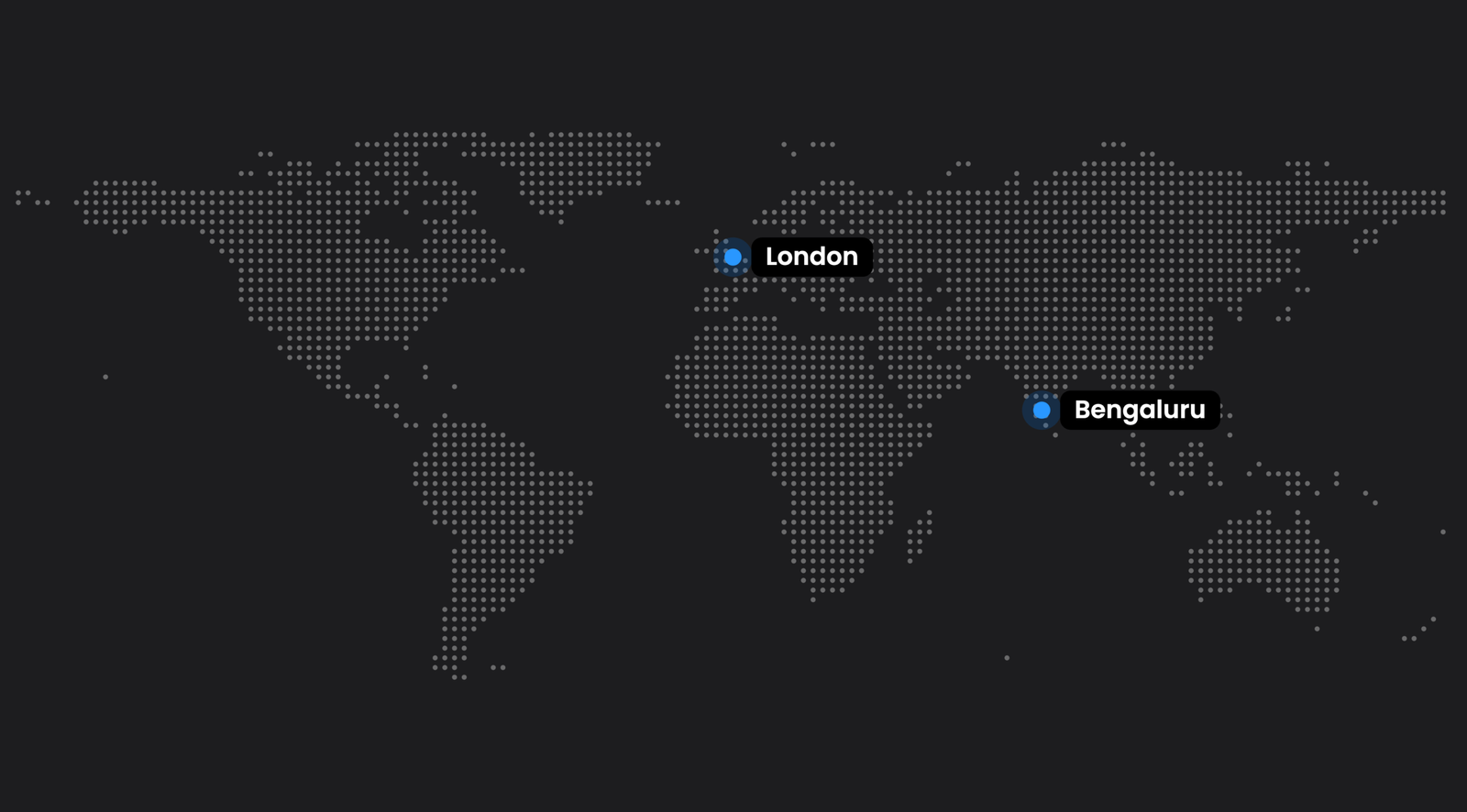 Sparkhs office locations: London and Bengaluru